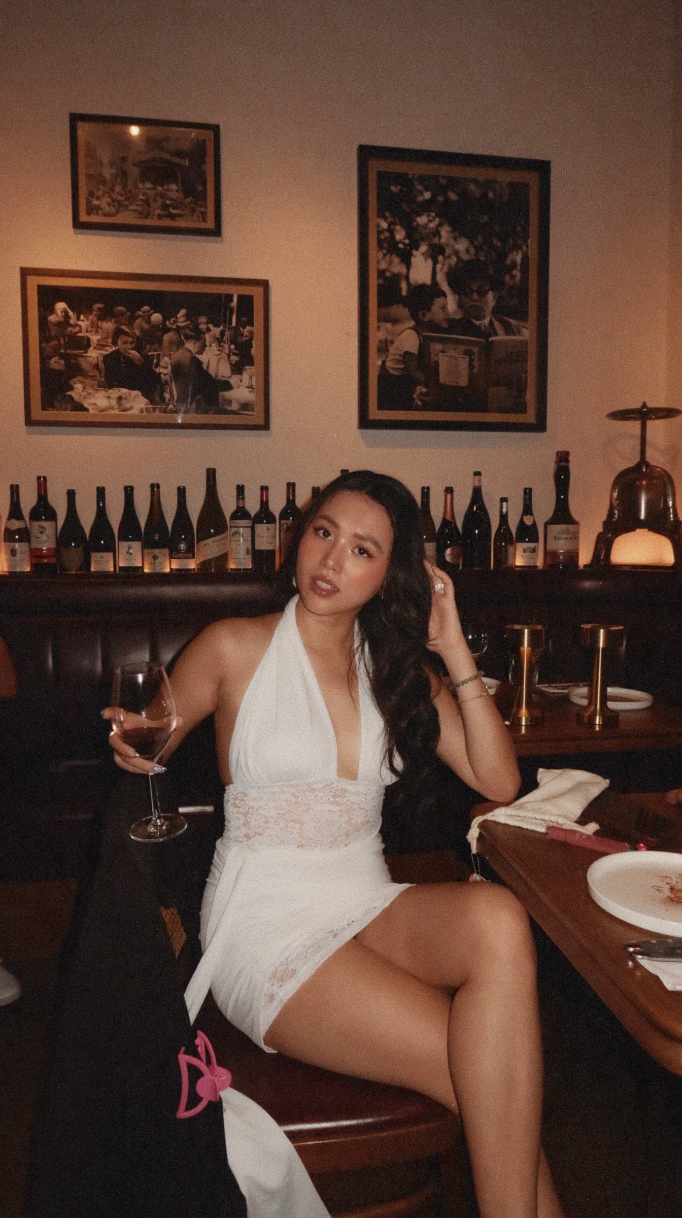 Halter lace dress