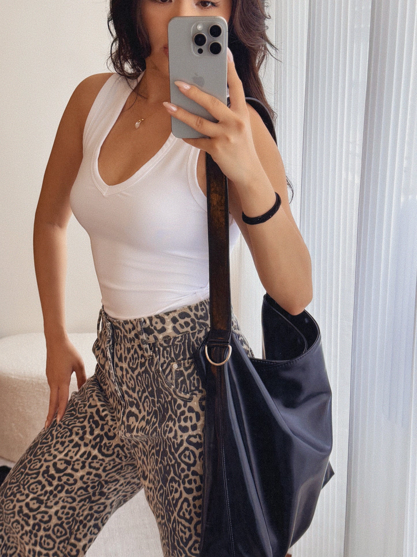 Sleek belle v neck tank
