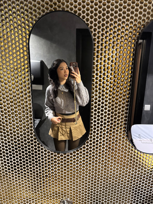 Open back knitted top