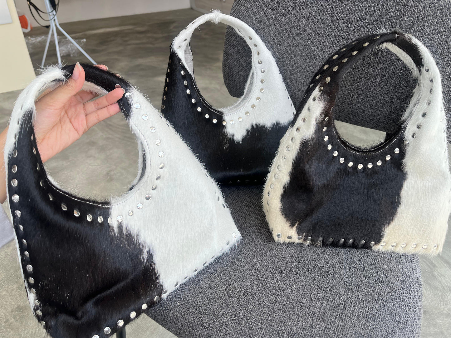 Black cow print small big