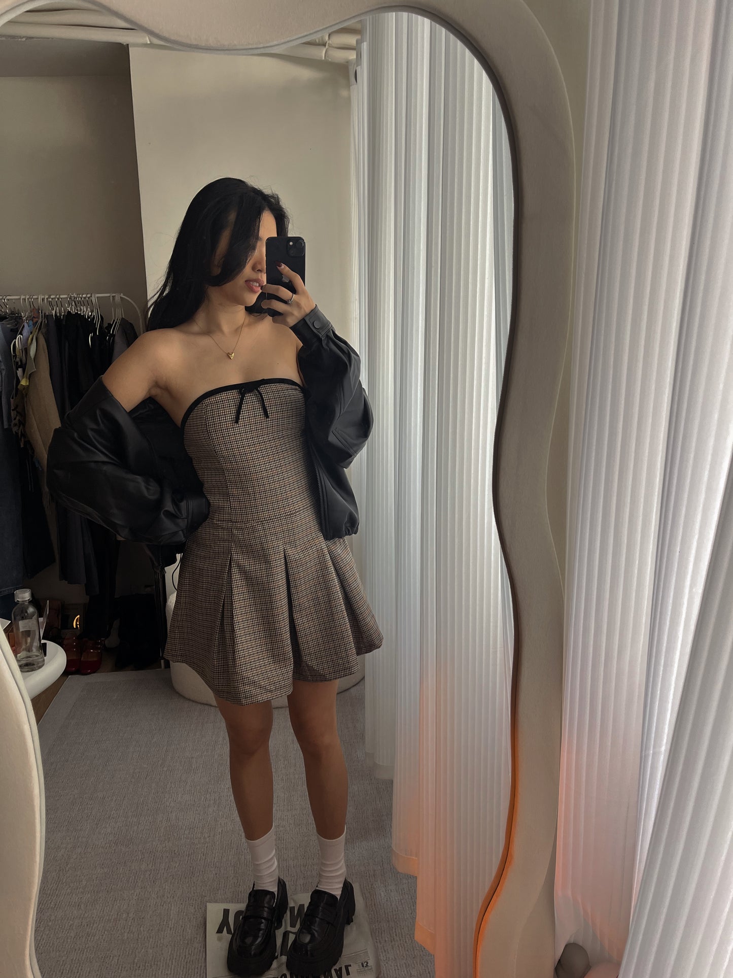 Ribbon school girl dress