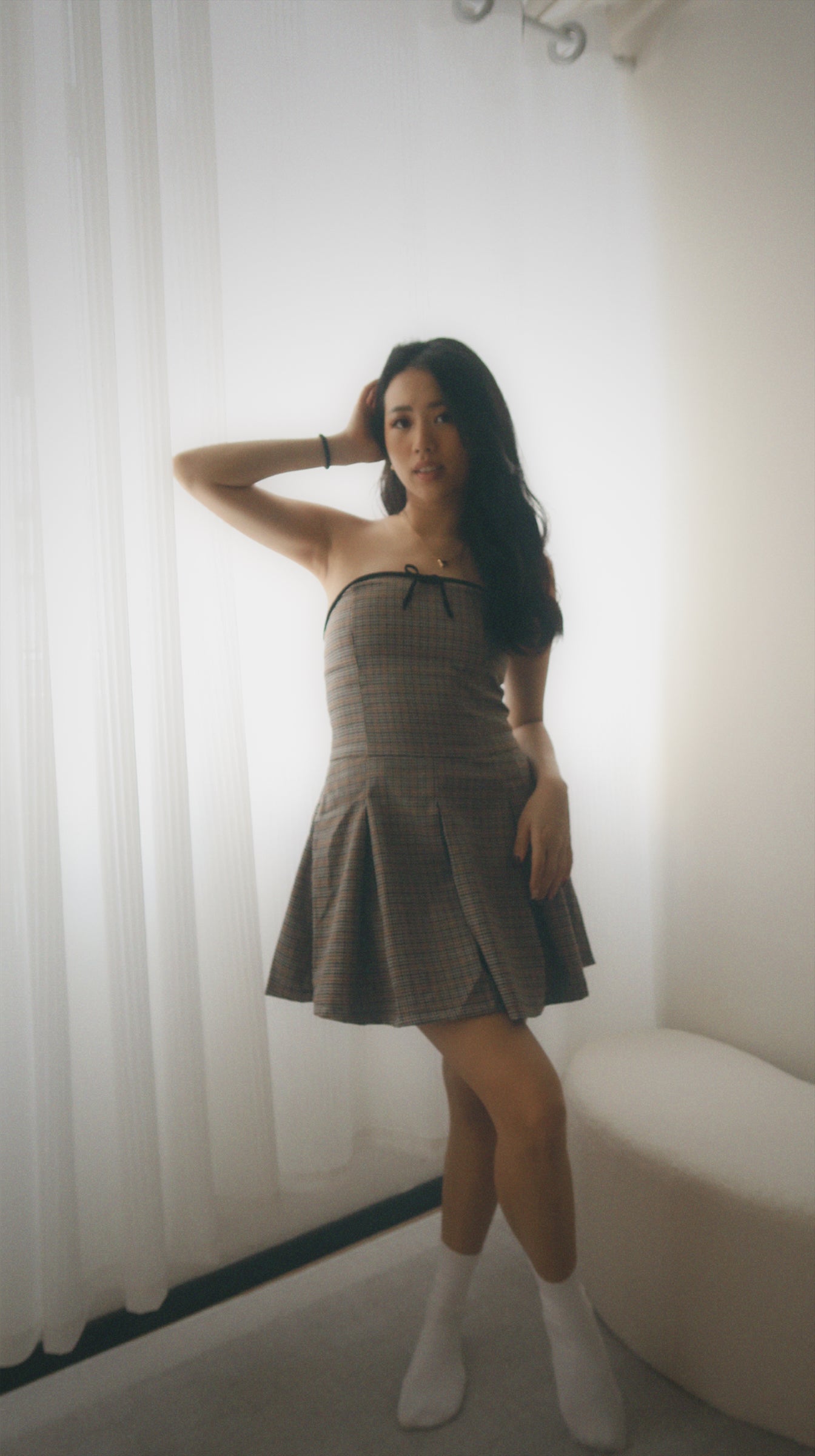 Ribbon school girl dress
