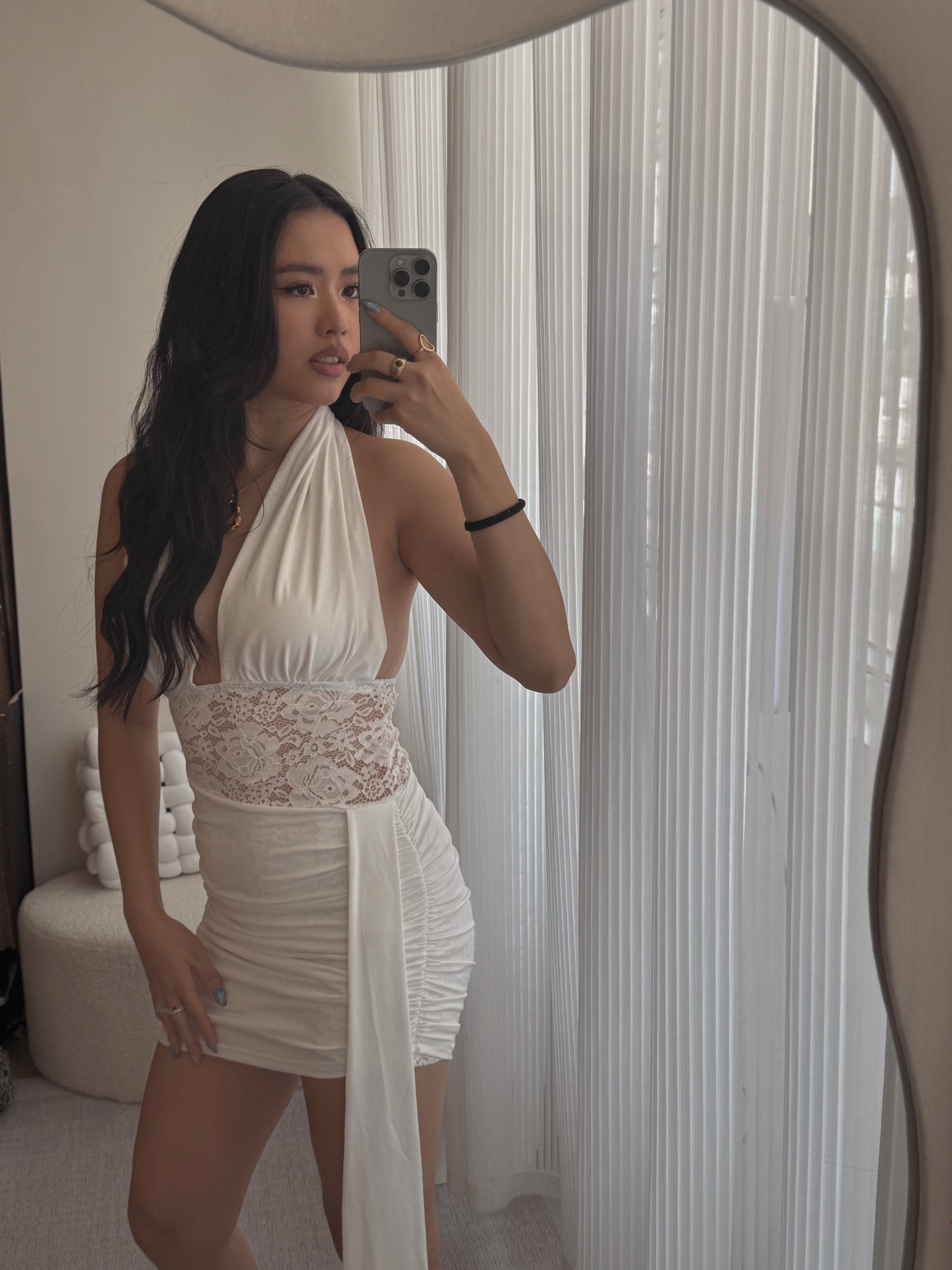 Halter lace dress