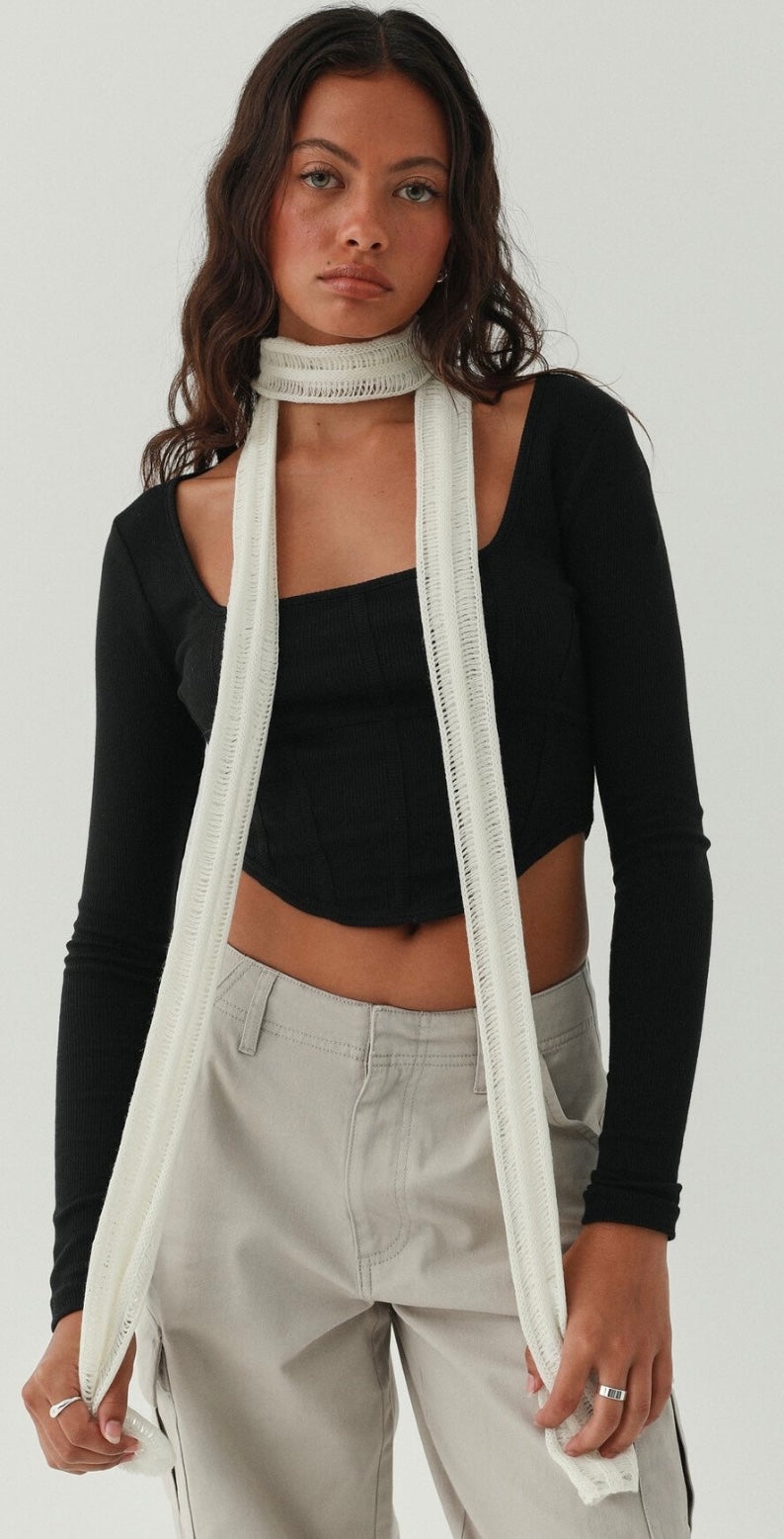 Penny skinny scarf(creamy colour only)