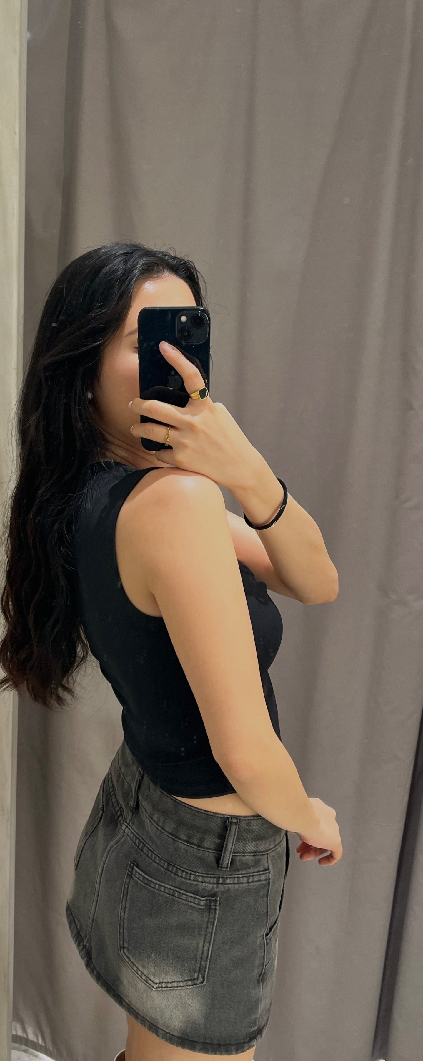 Square neck top