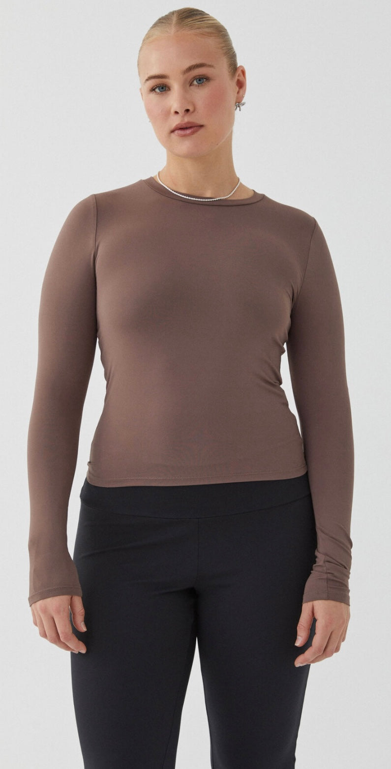 Luxe long sleeve longline tee