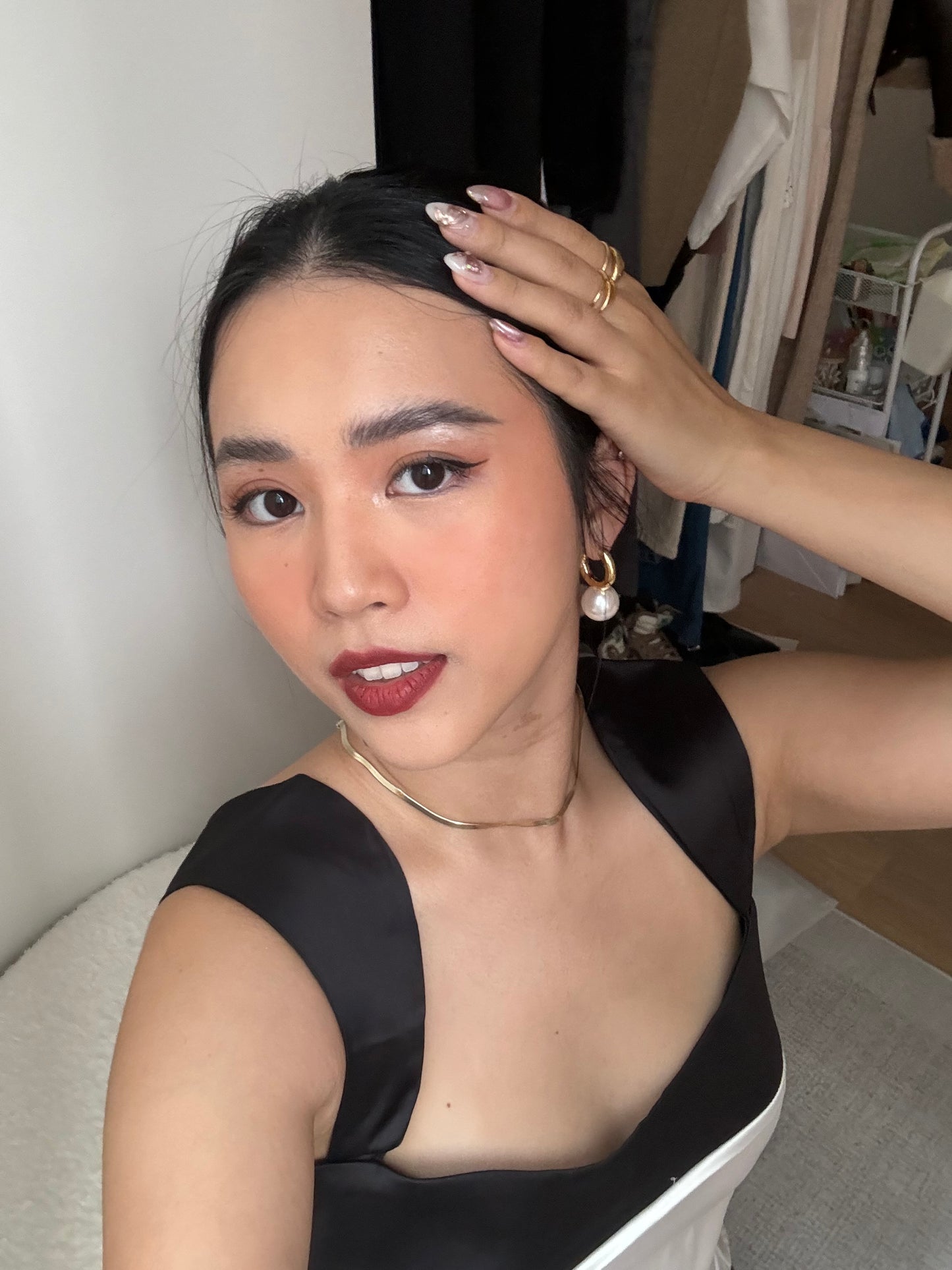 Pearl earrings