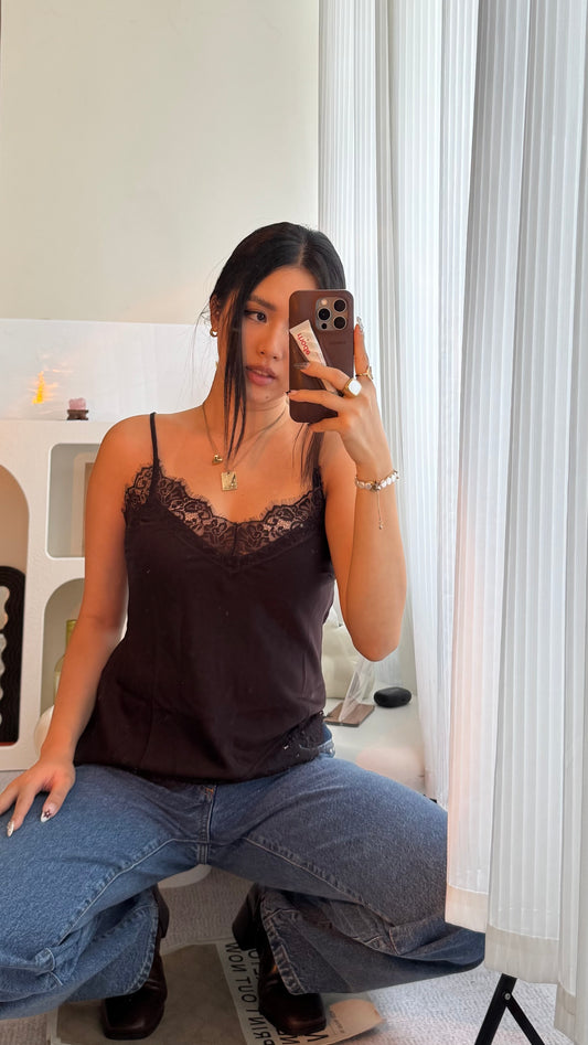 AU Brooklyn lace cami