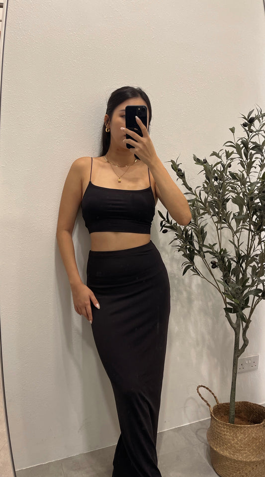 Luxe essential skims maxi skirt