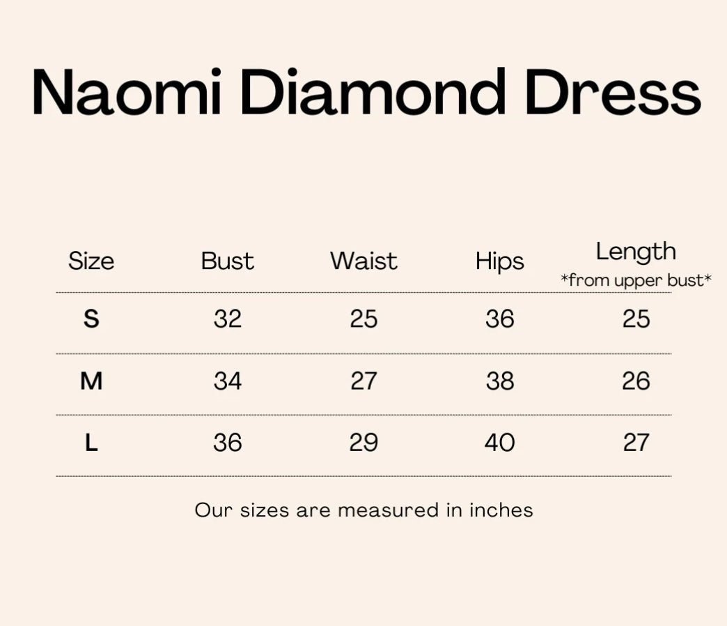 Naomi diamond dress