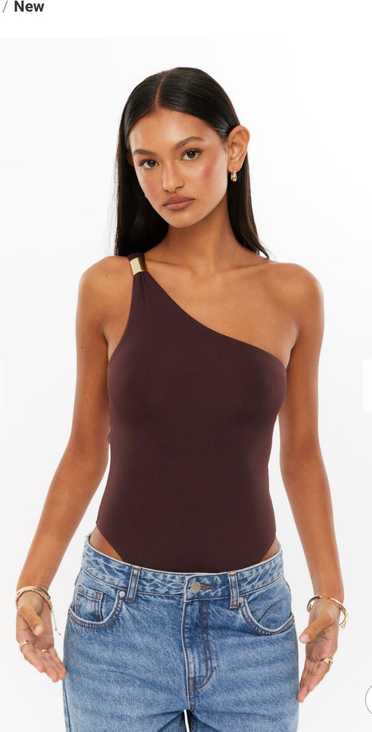 Luxe Jessica One Shoulder Bodysuit
