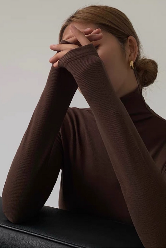 Brown Turtleneck