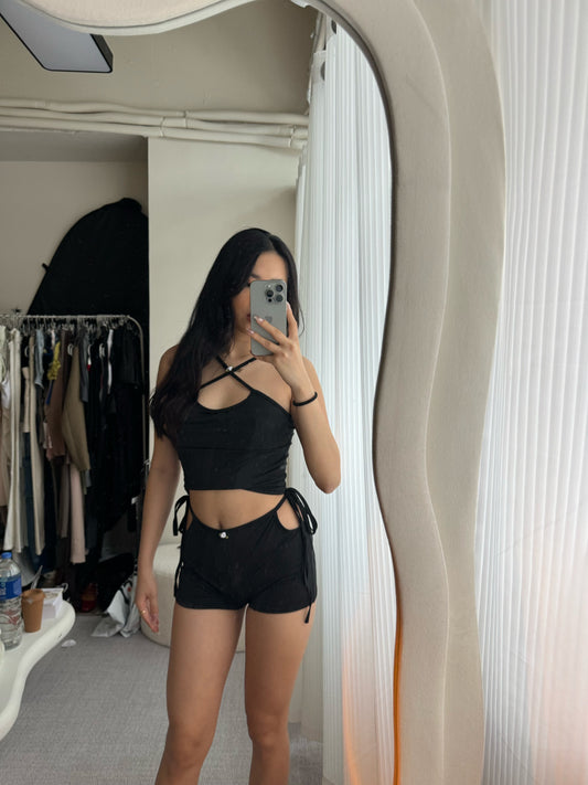 Halter crossed set