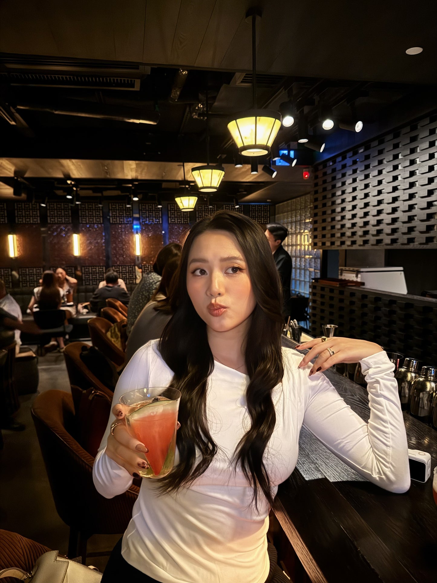 Asymmetrical long sleeve