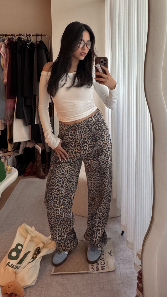 Animal print pants