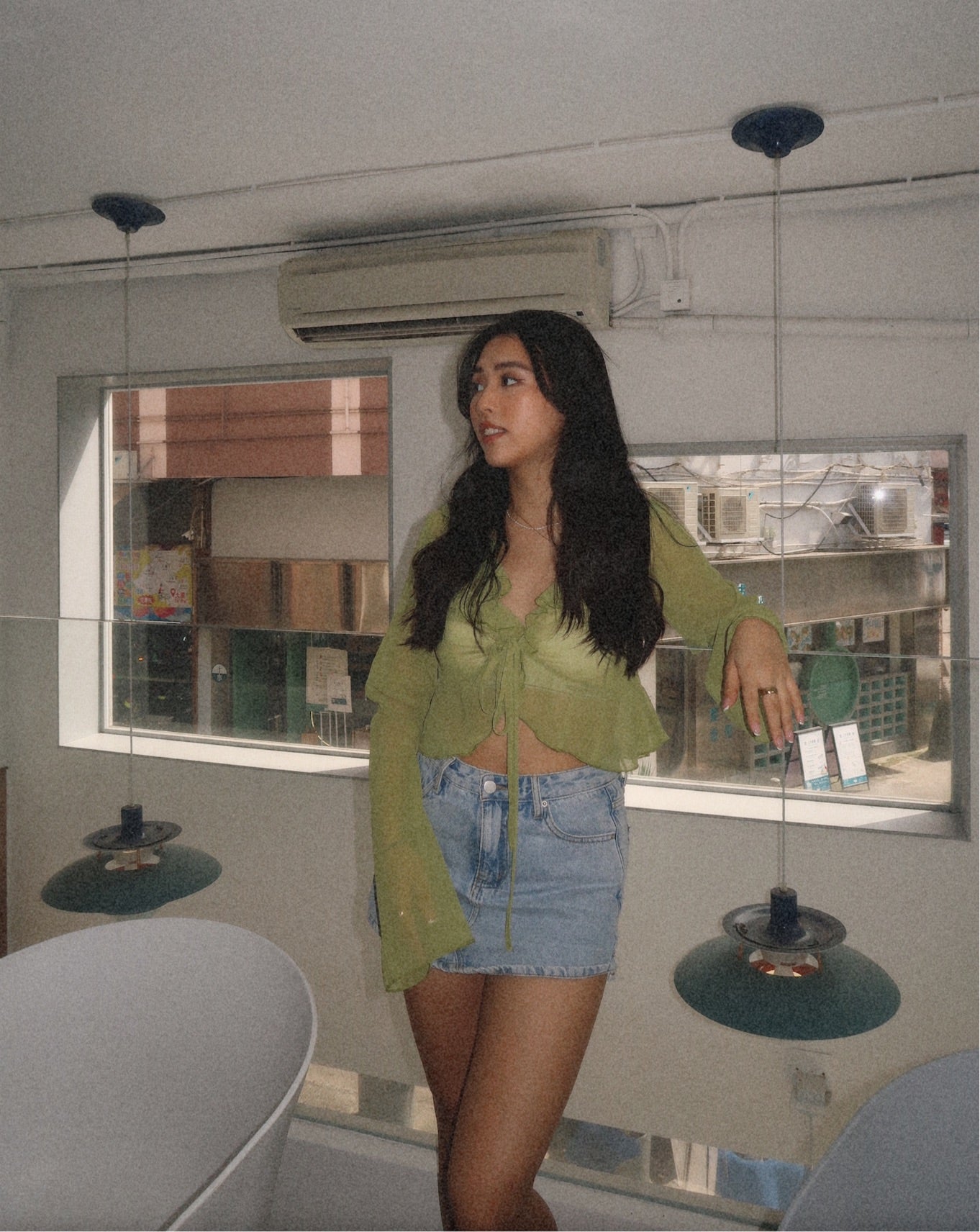 See thru long sleeve